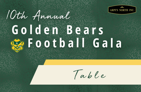 Table of 8 - 10th Annual Golden Bears Football Gala